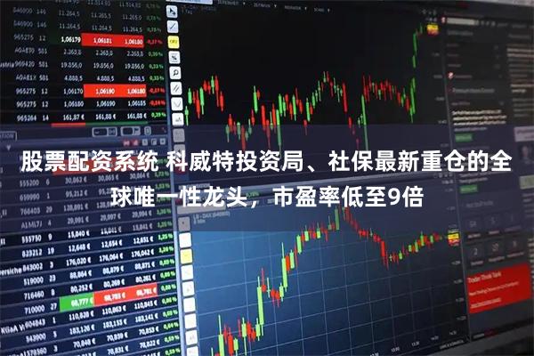 股票配资系统 科威特投资局、社保最新重仓的全球唯一性龙头，市盈率低至9倍